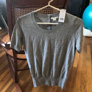 Size small grey short sleeve sweater top